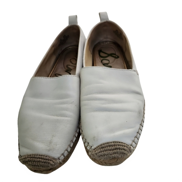 Sam Edelman Khloe White Leather Espardrilles Size 6.5M - Picture 3 of 9